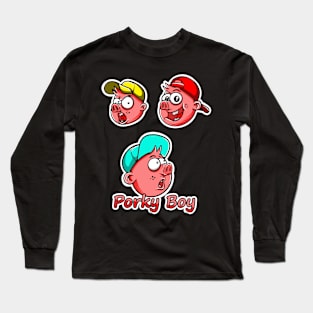 pig illustration Long Sleeve T-Shirt